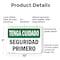 Signmission 7 in Height, 10 in Width, Plastic, Rectangle, Spanish OS-2PACK-BC-P-710-L-10045 - alternate 6